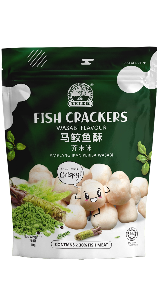 Squid Ink Fish Crackers